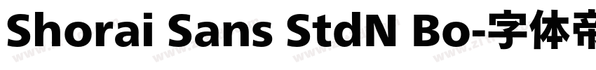 Shorai Sans StdN Bo字体转换